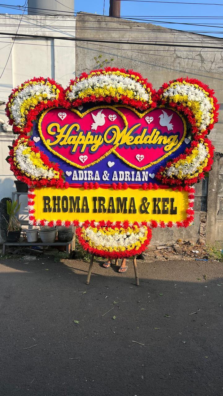 Bunga Papan Wedding Premium